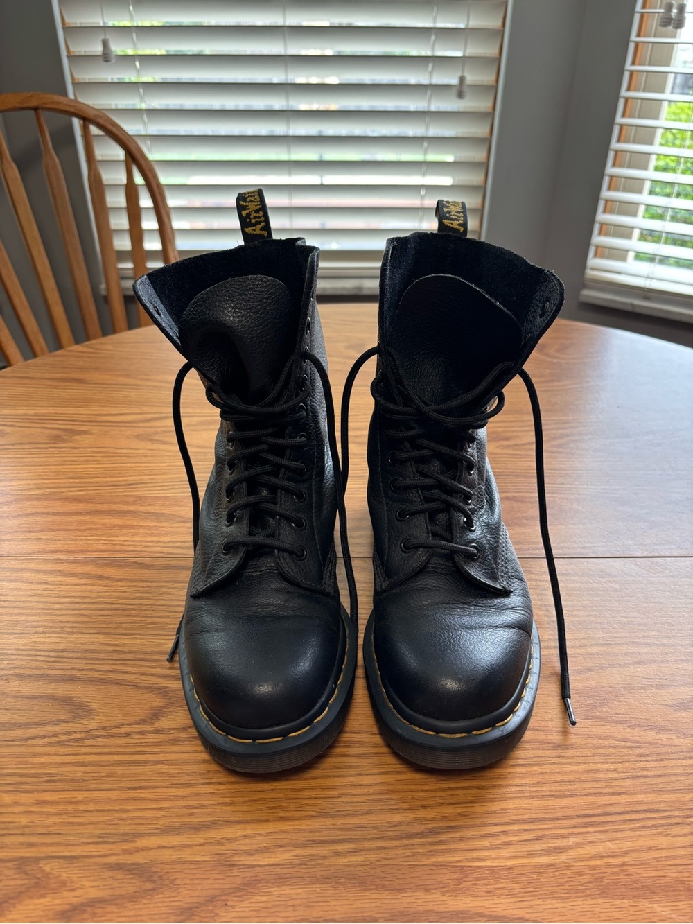 1490 Virginia mid-calf Dr. Martens boots, women’s size 8, 10 eye, soft leather
